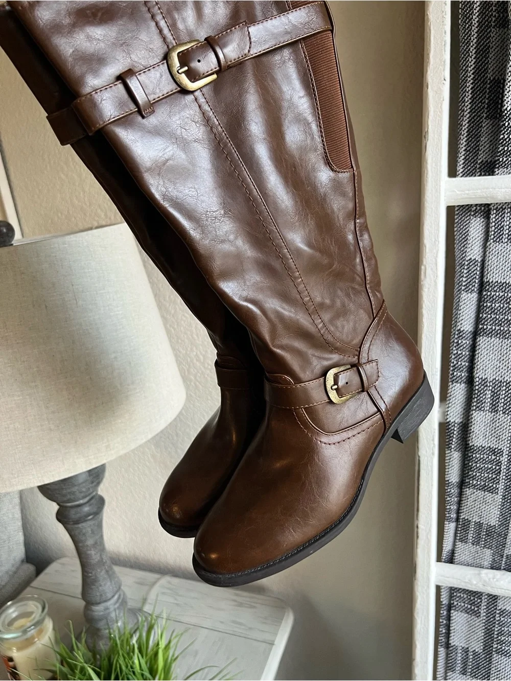 Women’s Tall Riding Boots in Brown 7.5 W